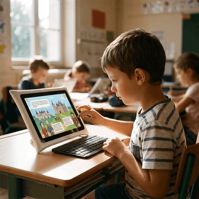 Clavier USB-C Ultra-Fin - Tablettes Y10 Premium & SQOOL